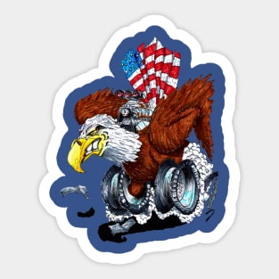 Release the Freedom with Eagle Power Sticker